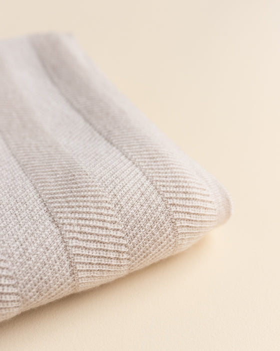 Freddie Merino Wool Blanket - Cream