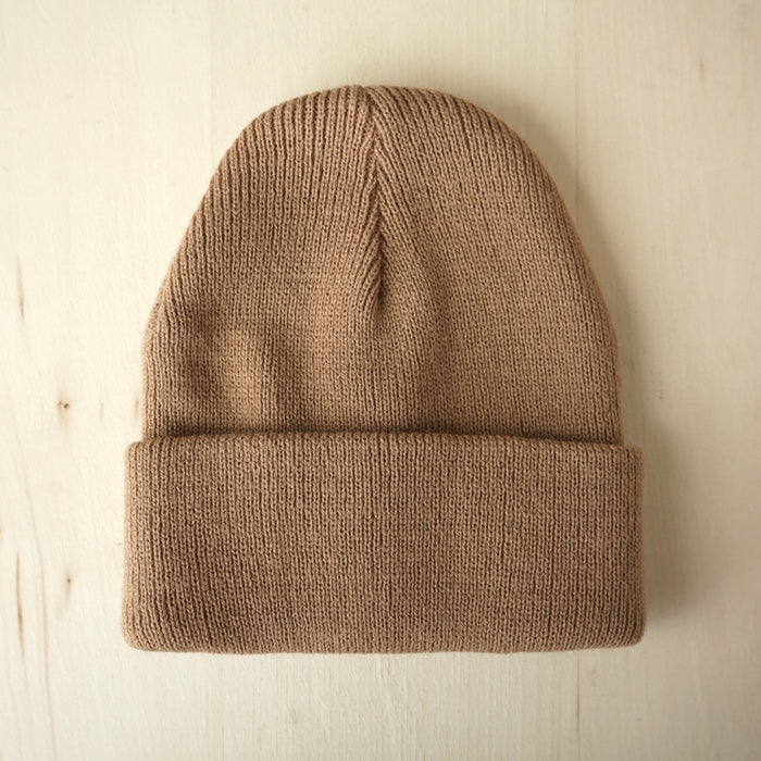 Organic Cotton Beanie - Brown