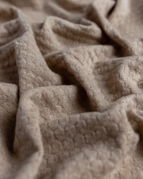 Frankie Merino Wool Blanket - Sand