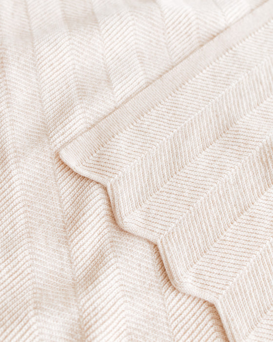 Freddie Merino Wool Blanket - Cream