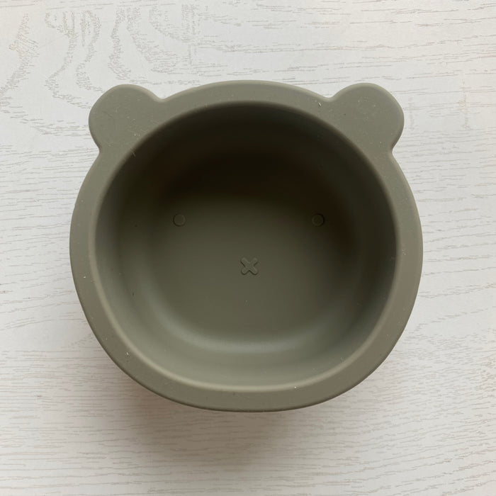 Kuma Silicone Suction Bowl - Sage Grey