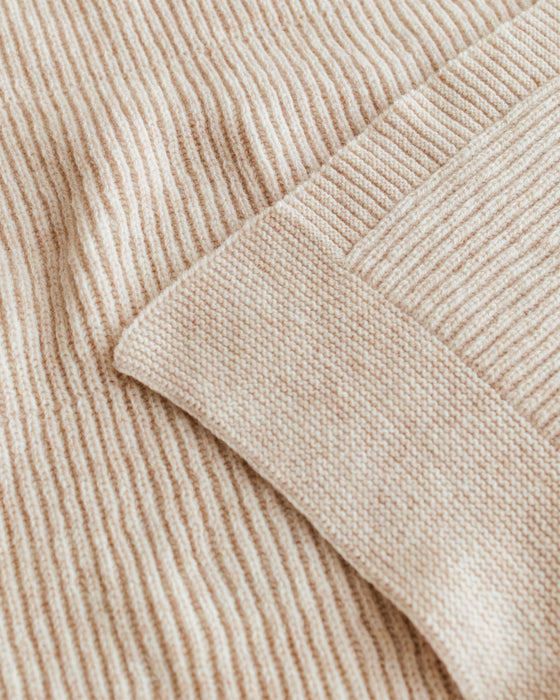 Gaston Merino Wool Blanket - Soft Beige