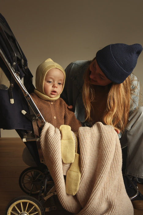 Gaston Merino Wool Blanket - Soft Beige