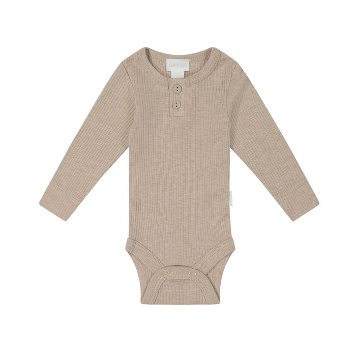 Organic Cotton Modal Long Sleeve Bodysuit - Bunny Marle