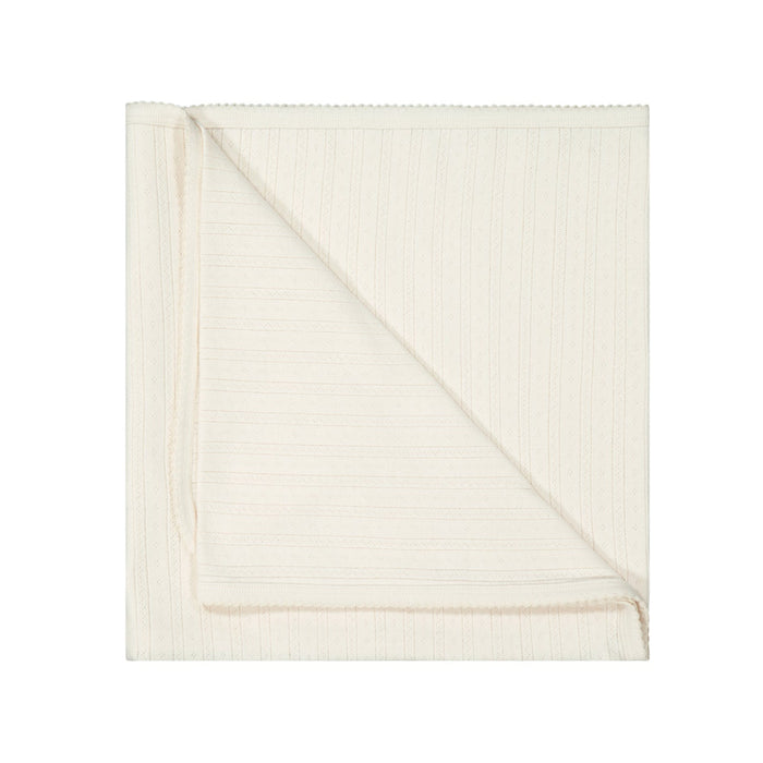 Organic Pointelle Baby Wrap - Natural