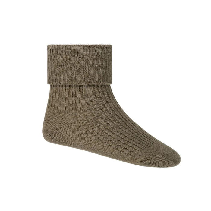 Classic Rib Ankle Sock - Balm