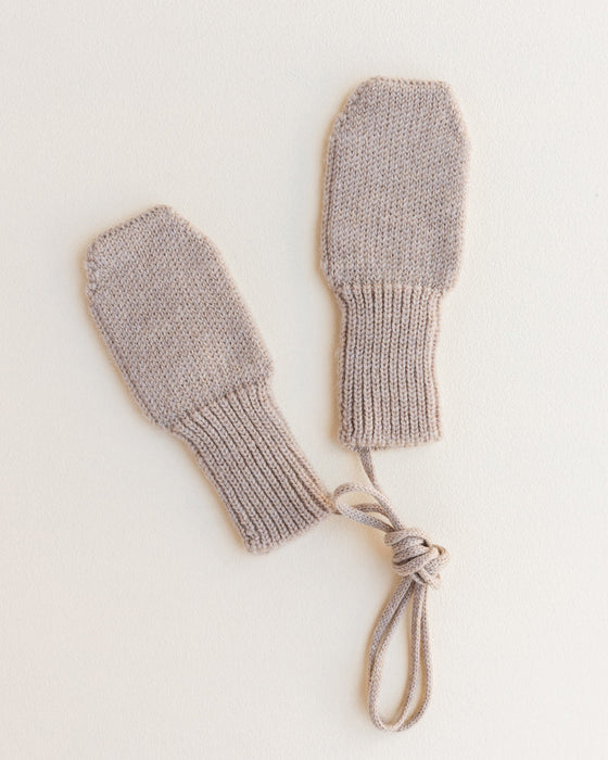 Fiza Merino Wool Mittens - Sand