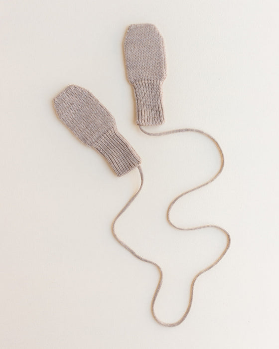 Fiza Merino Wool Mittens - Sand