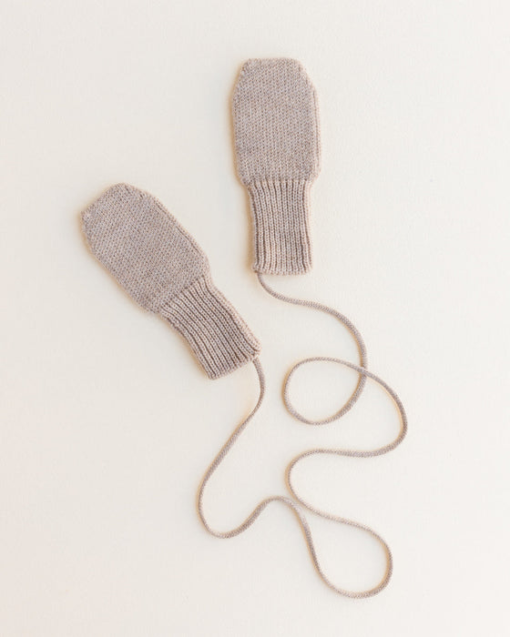 Fiza Merino Wool Mittens - Sand