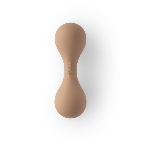 Silicone Baby Rattle Toy - Natural