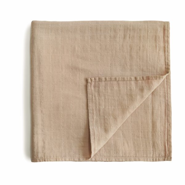 Muslin Organic Swaddle - Pale Taupe