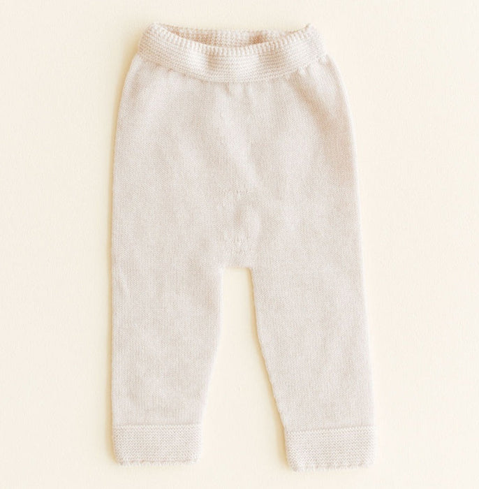 Guido Merino Wool Knit Pants - Cream