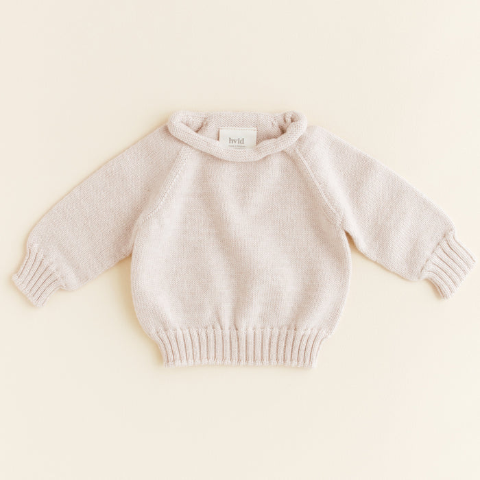 Georgette Merino Wool Knit Sweater - Cream