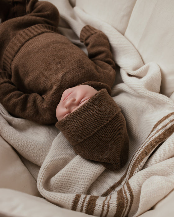 Georgette Merino Wool Knit Sweater - Mocha