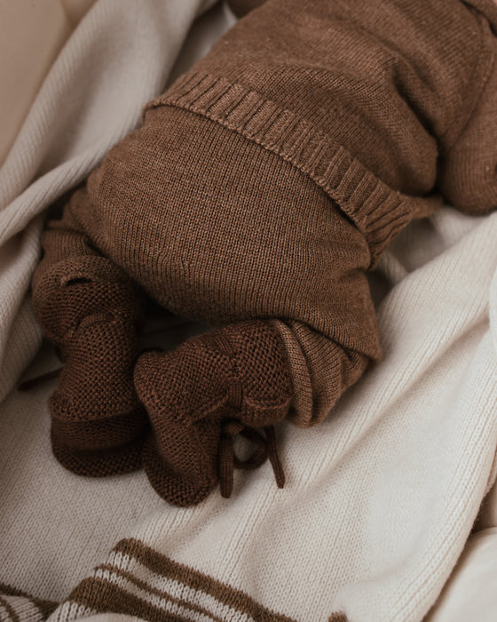 Georgette Merino Wool Knit Sweater - Mocha