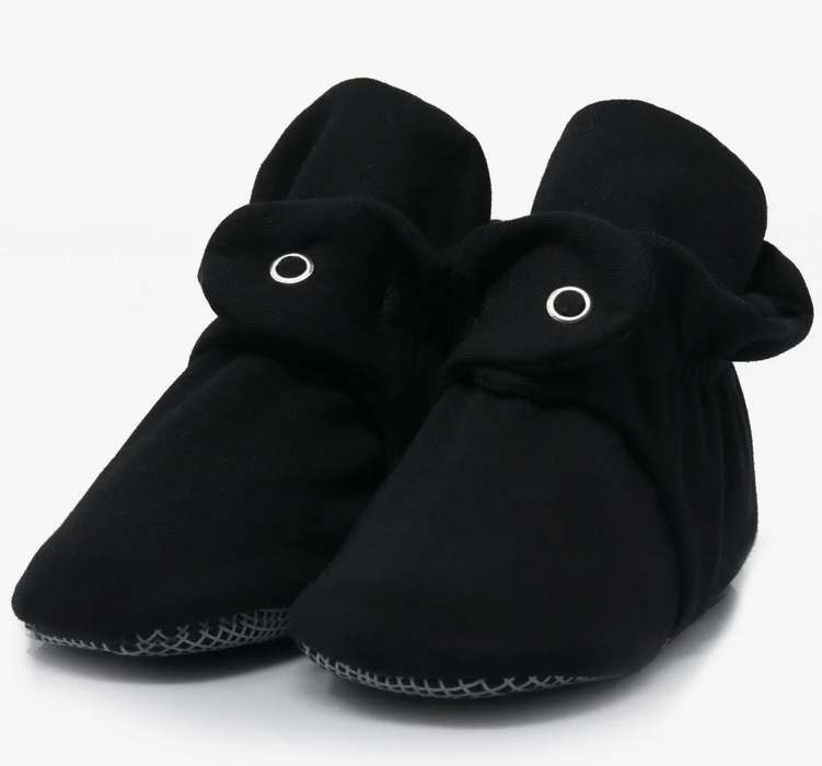 Organic Cotton Booties - Black