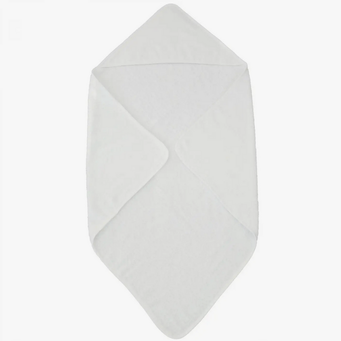 Hooded Organic Towel - Classic White