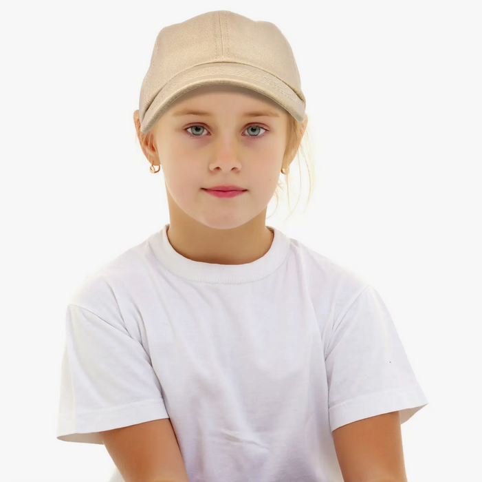 Kids Baseball Cap - Khaki