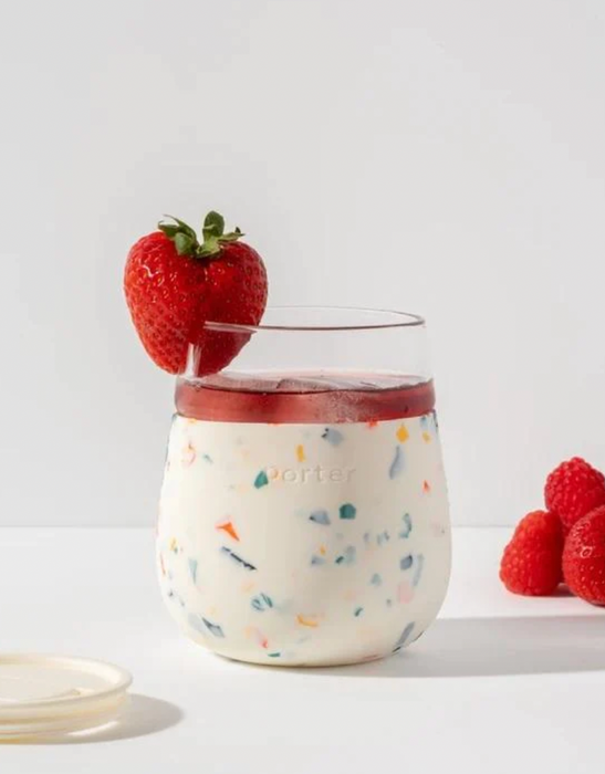 Porter To-Go Glass Tumbler - Terrazzo