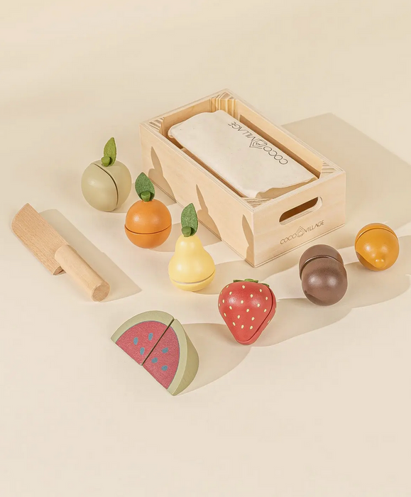 Wooden Fruits Playset