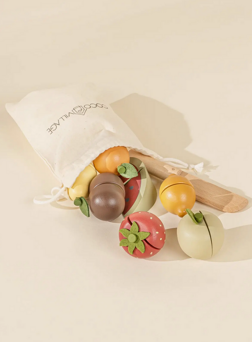Wooden Fruits Playset