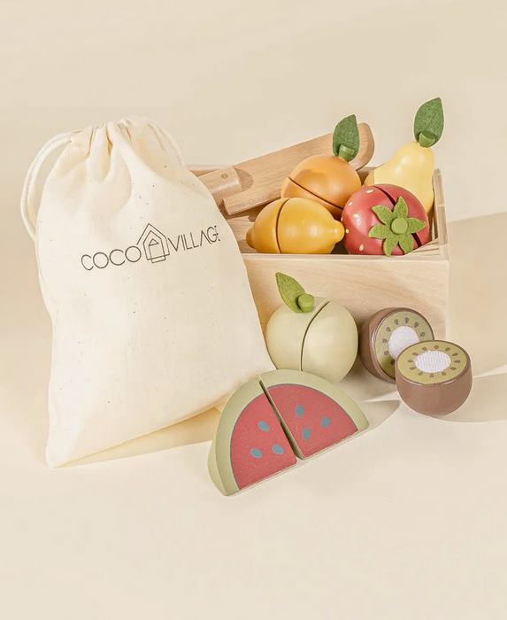 Wooden Fruits Playset