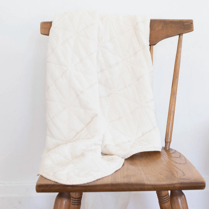 Quilted Blanket | Crib - Natural
