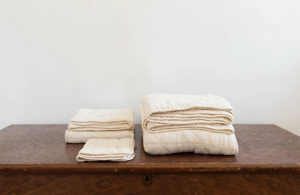 quilted blanket - natural