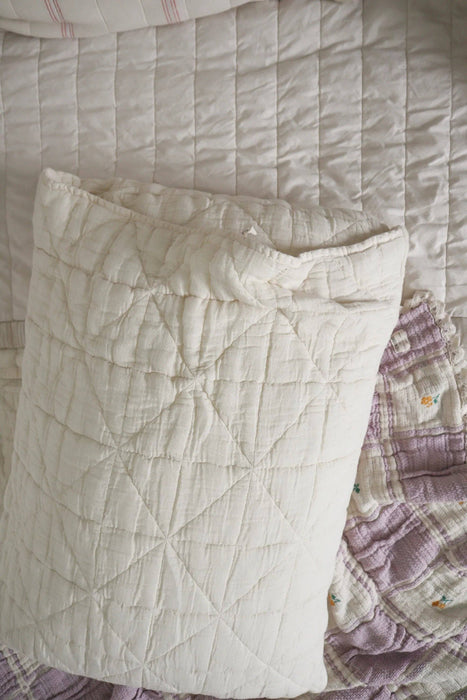 Quilted Pillowcase - Natural