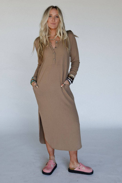 Simply Comfort Dress - Mocha