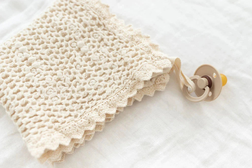 cozy waffle lovie | mini - milk