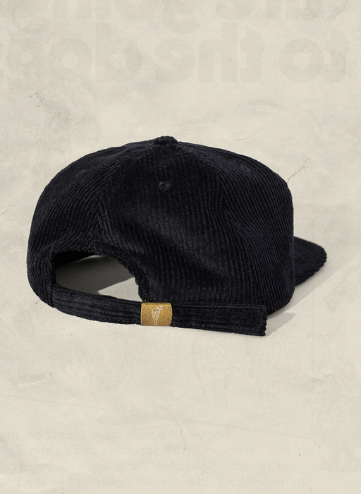 Kids Corduroy Field Trip Hat - Black