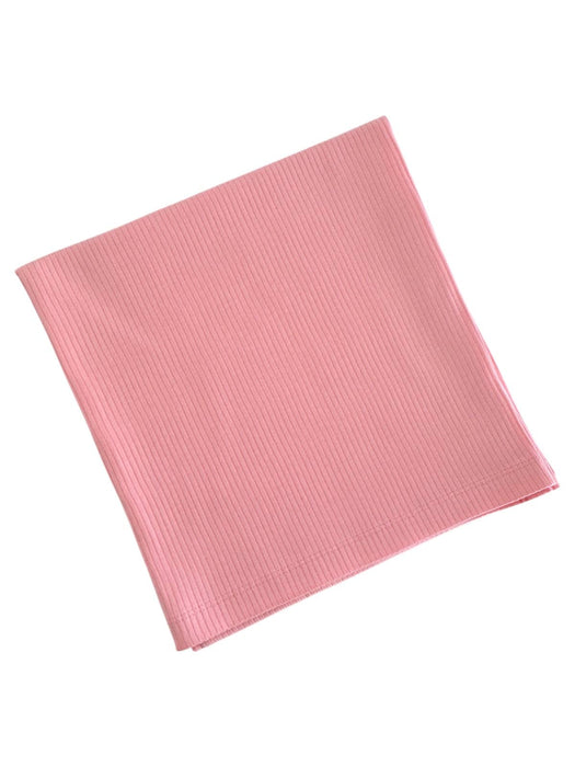 Pink / Organic Ribbed Swaddle