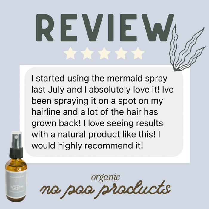 Organic Mermaid Texturizing + Growth Spray - Rosemary +Salt