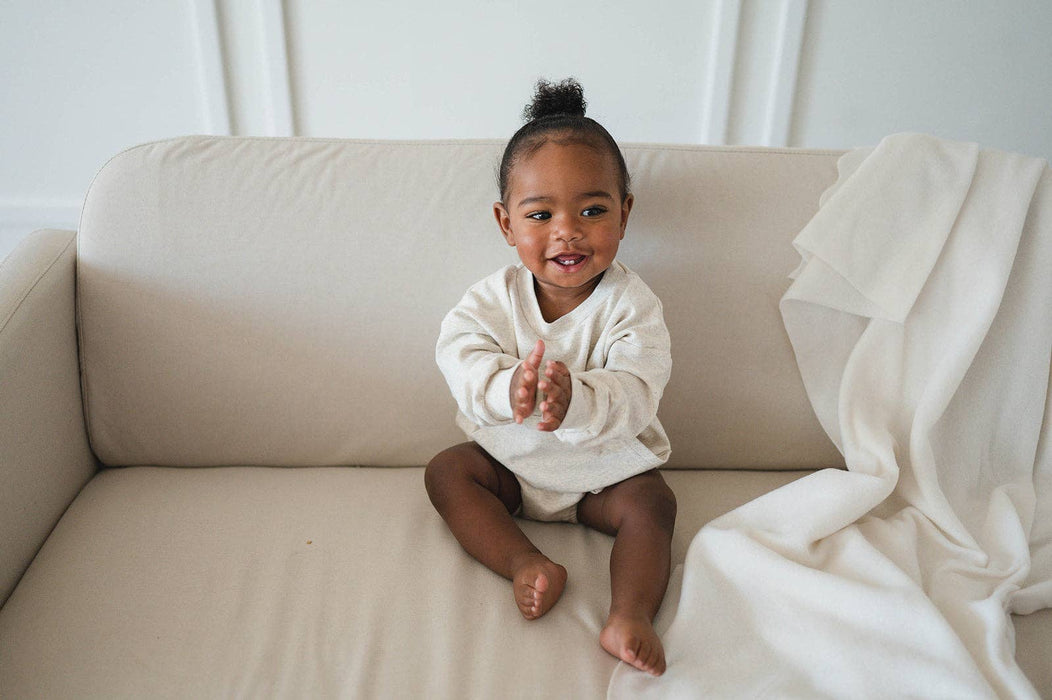 Oatmeal Sweatshirt Romper