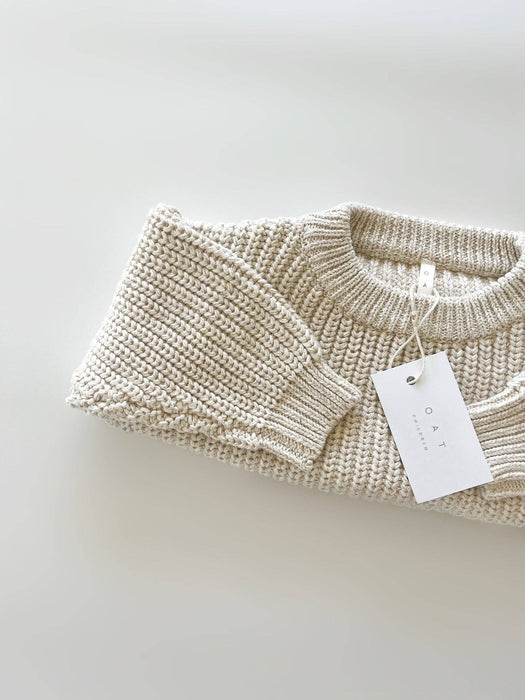 Chunky Knit Sweater - Oatmeal