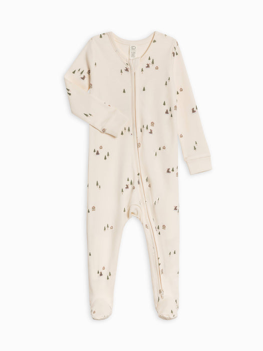 Baby Peyton Footed Sleeper - Bear Sled