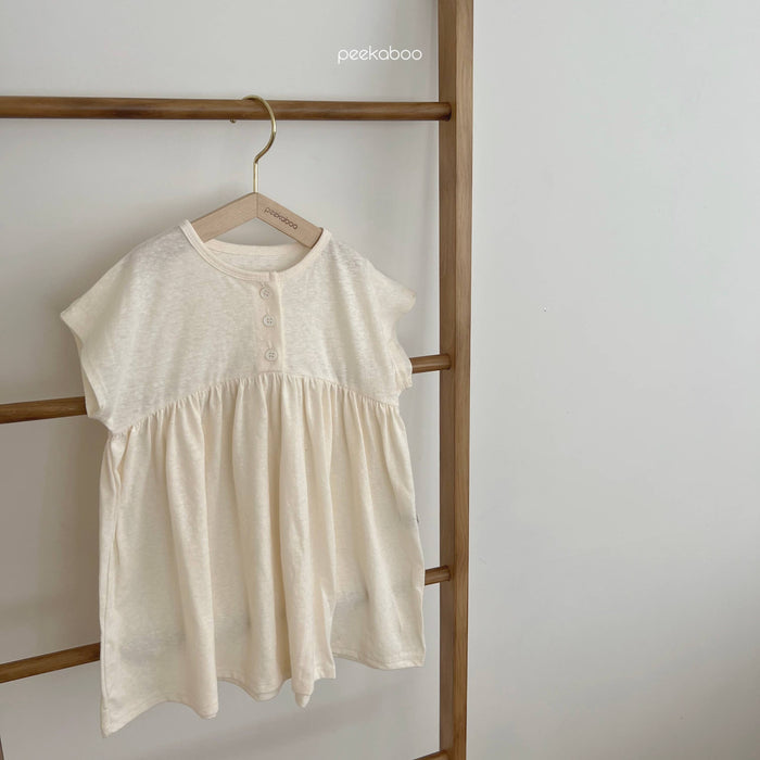 Girls Cotton Dress Solid Color Lounge dress Kids Toddlers