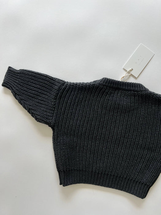 Chunky Knit Sweater - Obsidian