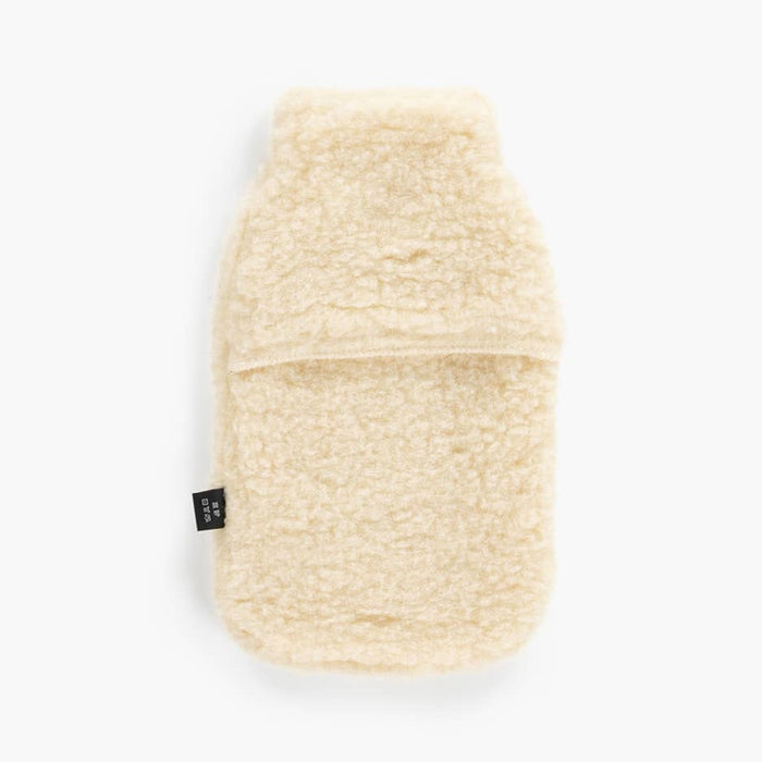 Merino Wool Hot Water Bottle + Cover - Natural