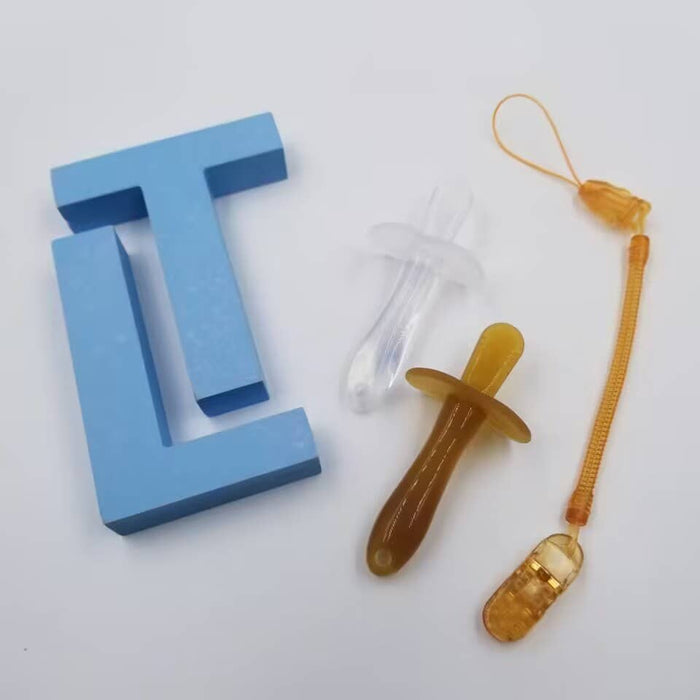 Silicone Pacifier Clip - Natural