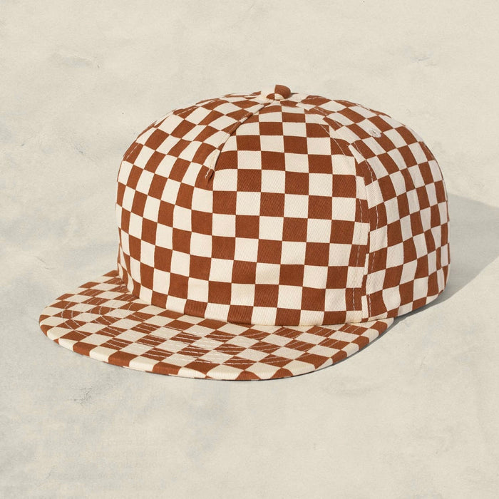 Kids Checkerboard Field Trip Hat - Rust