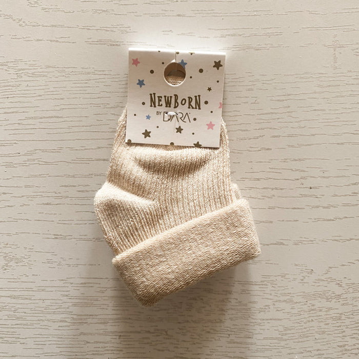 Newborn Socks - Beige/Raw