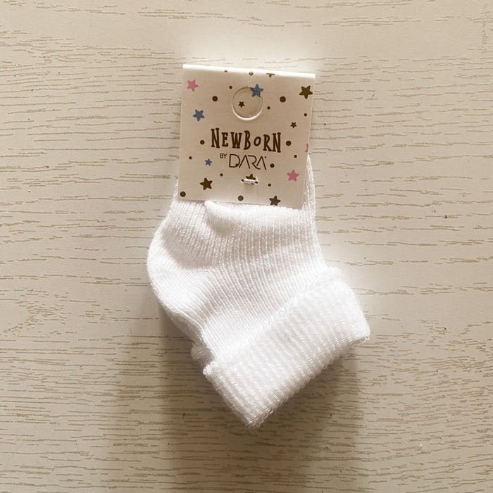 Newborn Socks - White