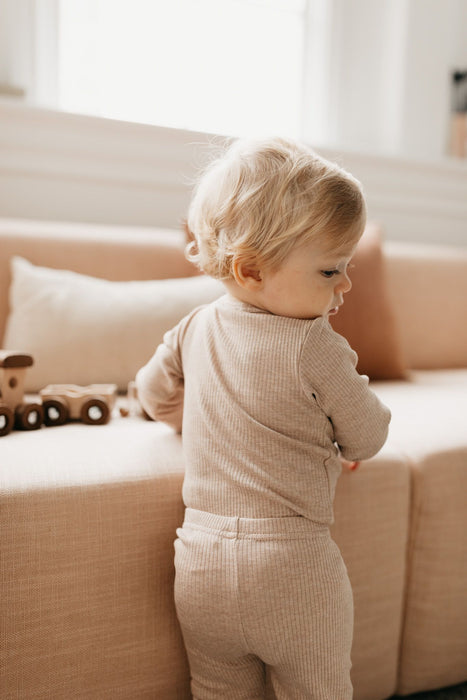 Organic Cotton Modal Long Sleeve Bodysuit - Bunny Marle