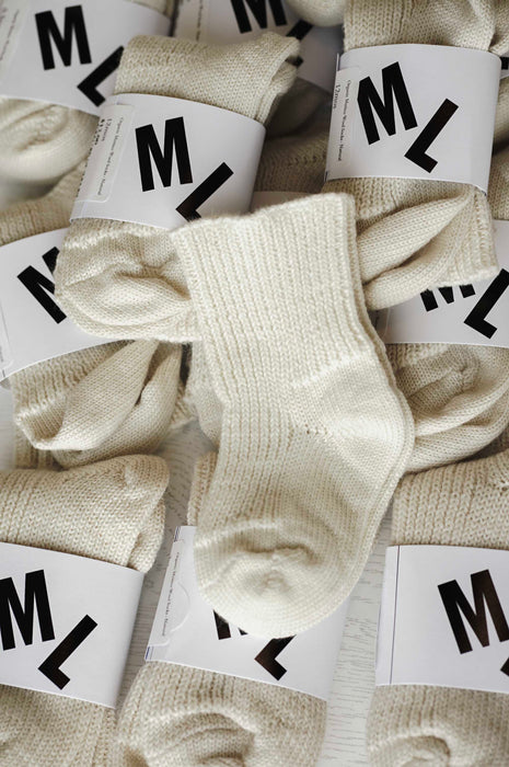 Organic Merino Wool Socks - Natural