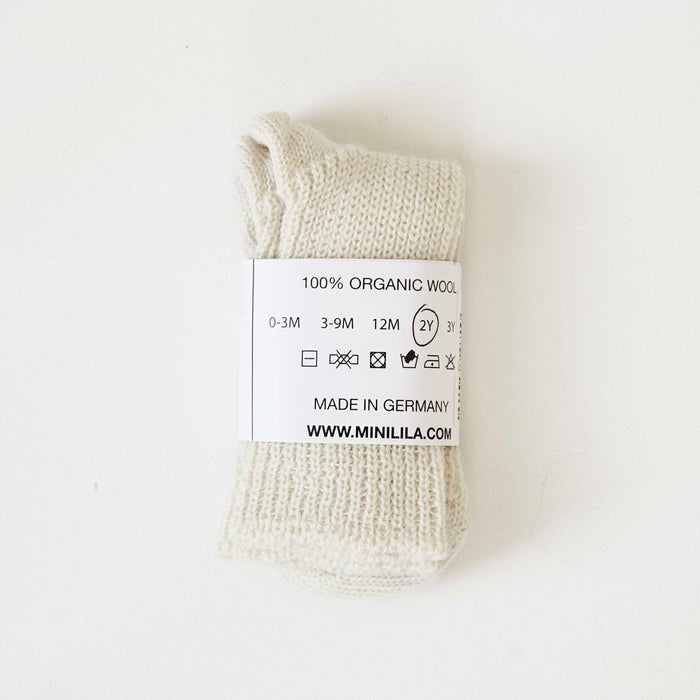 Organic Merino Wool Socks - Natural