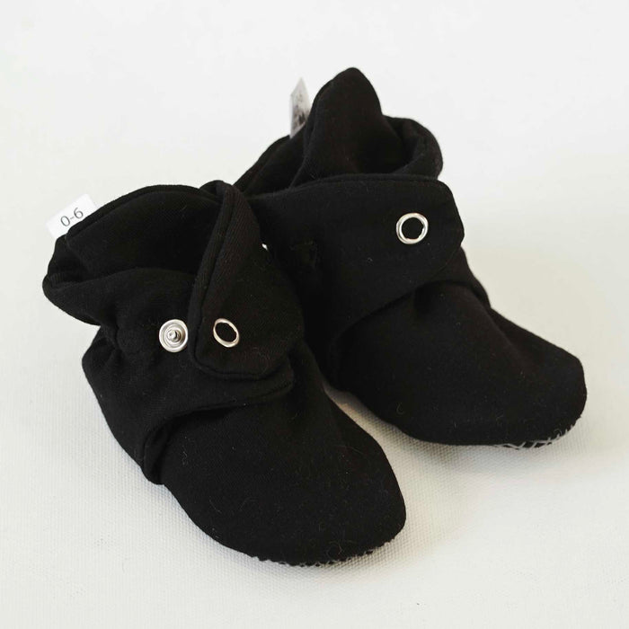 Organic Cotton Booties - Black