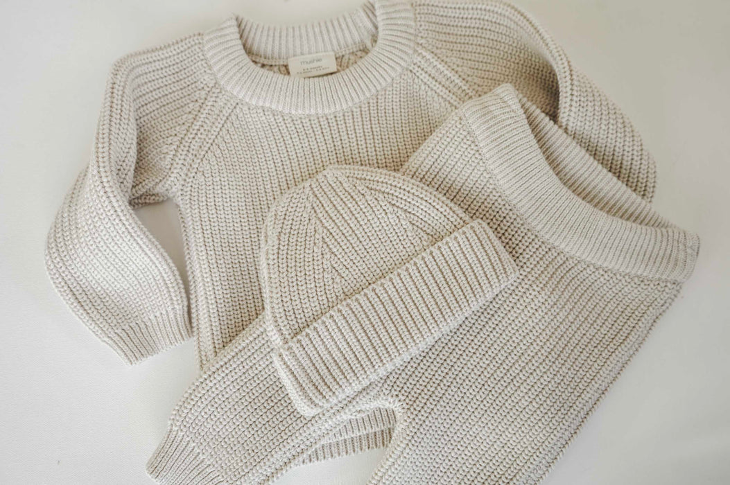 Chunky Knit Sweater - Beige