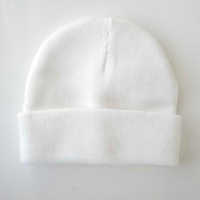 Organic Cotton Beanie - White